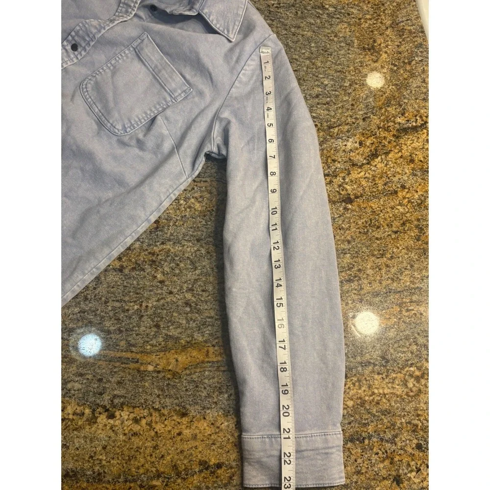 Denim & Co. Button Down Shirt Jacket Long Sleeve Casual Top‎ Medium